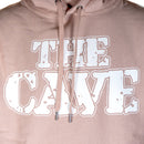 The Cave - Hooded Sweatshirt - Classic Logo - Dust Pink & White - Medium - The Cave