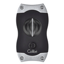 Colibri - Cigar Cutter - V-Cut - Black & Chrome - The Cave