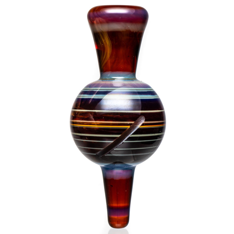 Cripple Hill Glass - Spinner Cap - 25mm - Amber Purple