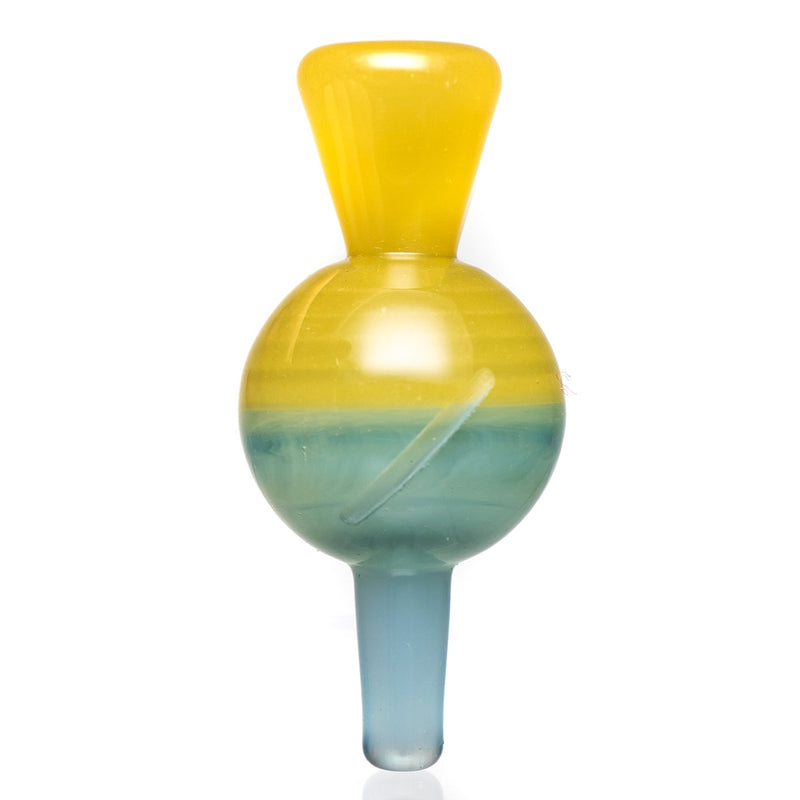 Cripple Hill Glass - Spinner Cap - 25mm - CFL Pastel Serum & Pastel Blue - The Cave