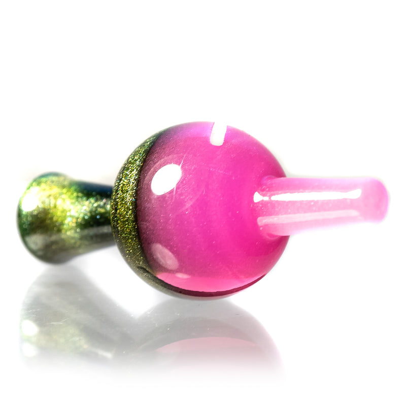 Cripple Hill Glass - Spinner Cap - 25mm - Metal Fleck & CFL Pastel Serum - The Cave