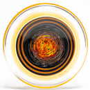 Chris Sculli x Glass Munky - Worked Beaker  - Fire Fade & Pumpkin Spice - The Cave