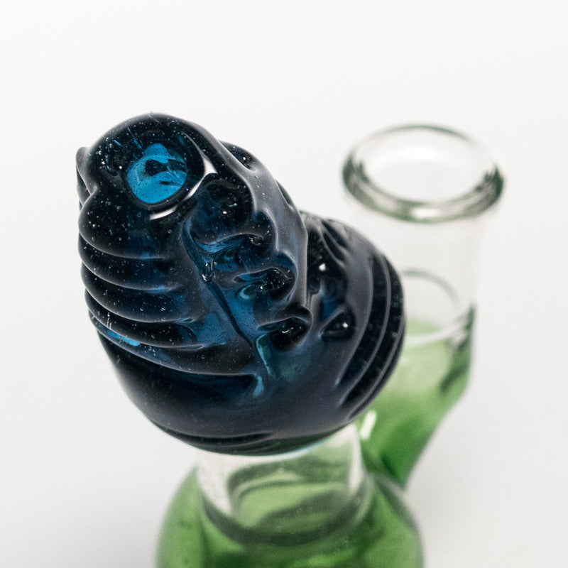 Dan Wolfe - Reptilian Skull Bubbler - Atomic Cumquat & Purple - The Cave