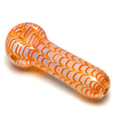 Daniels Glass Art - Fume & Rake Spoon Pipe - Orange - The Cave
