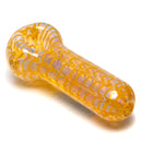Daniels Glass Art - Fume & Rake Spoon Pipe - Yellow - The Cave
