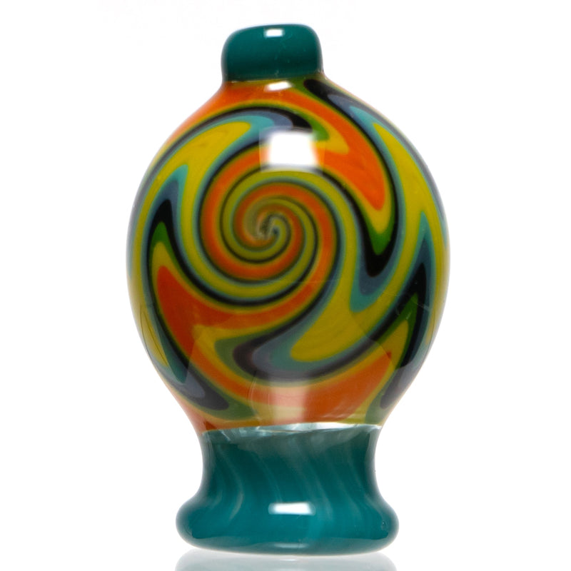 Daniels Glass Art - Worked Bubble Cap - Earth w/ Agua - The Cave