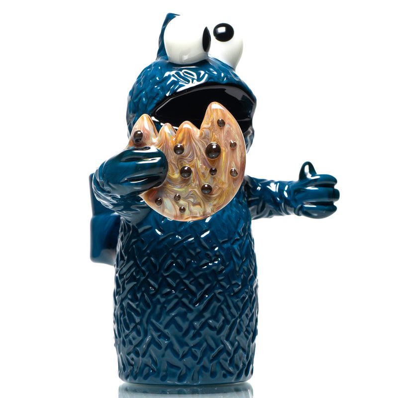 Daniels Glass Art - Sculpted Jammer - Cookie Monster - The Cave