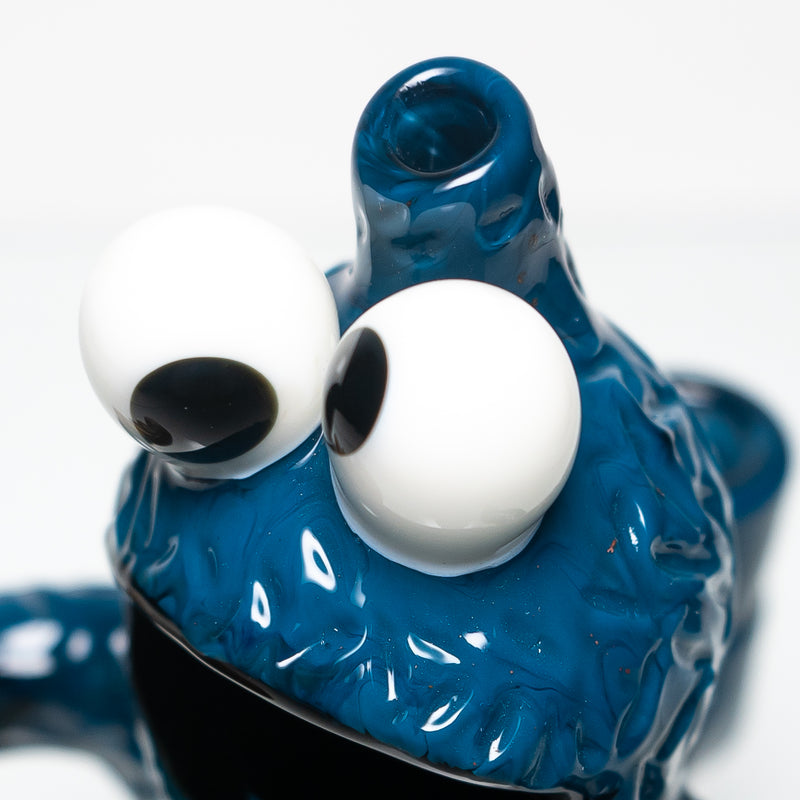 Daniels Glass Art - Sculpted Jammer - Cookie Monster - The Cave