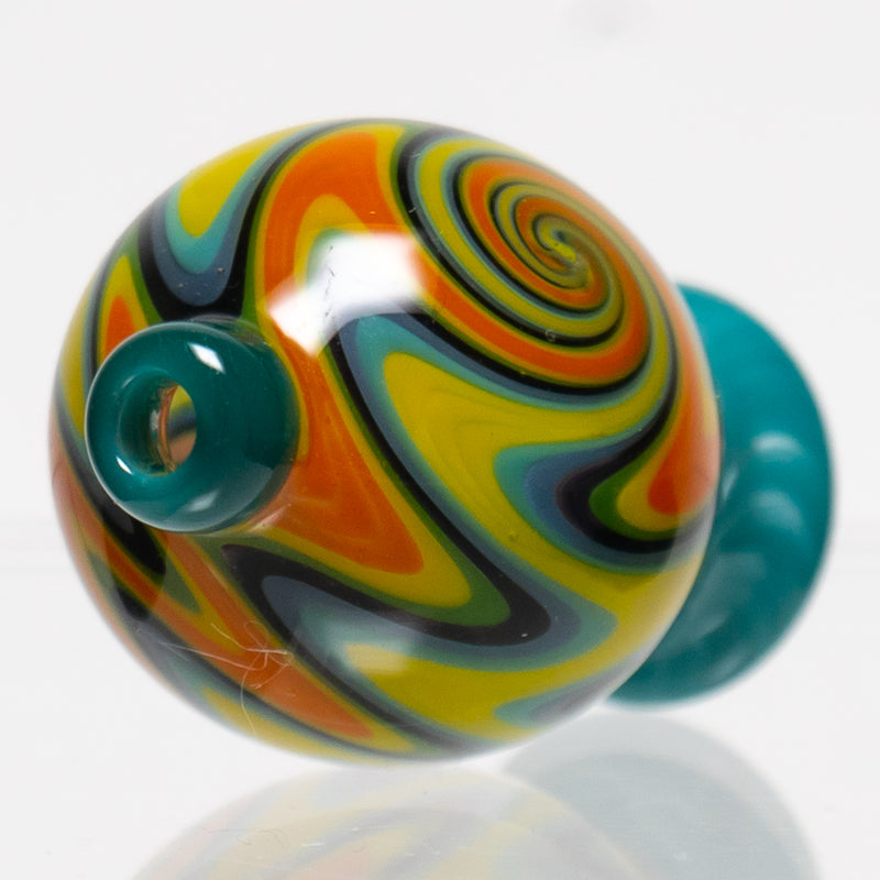 Daniels Glass Art - Worked Bubble Cap - Earth w/ Agua - The Cave