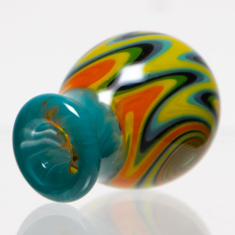 Daniels Glass Art - Worked Bubble Cap - Earth w/ Agua - The Cave