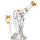 Ery - Shuffle Recycler w/ Internal Drain - 14mm - Orange Crush & Ghost - The Cave