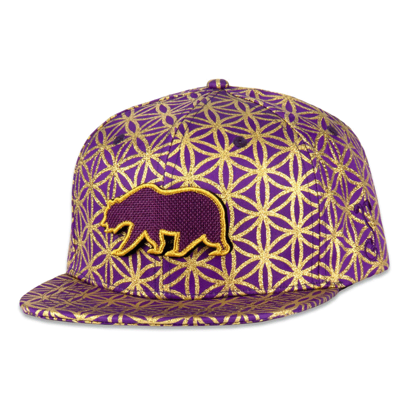 Grassroots - Removable Bear Flower of Life Royal Snapback - Large/XL - The Cave