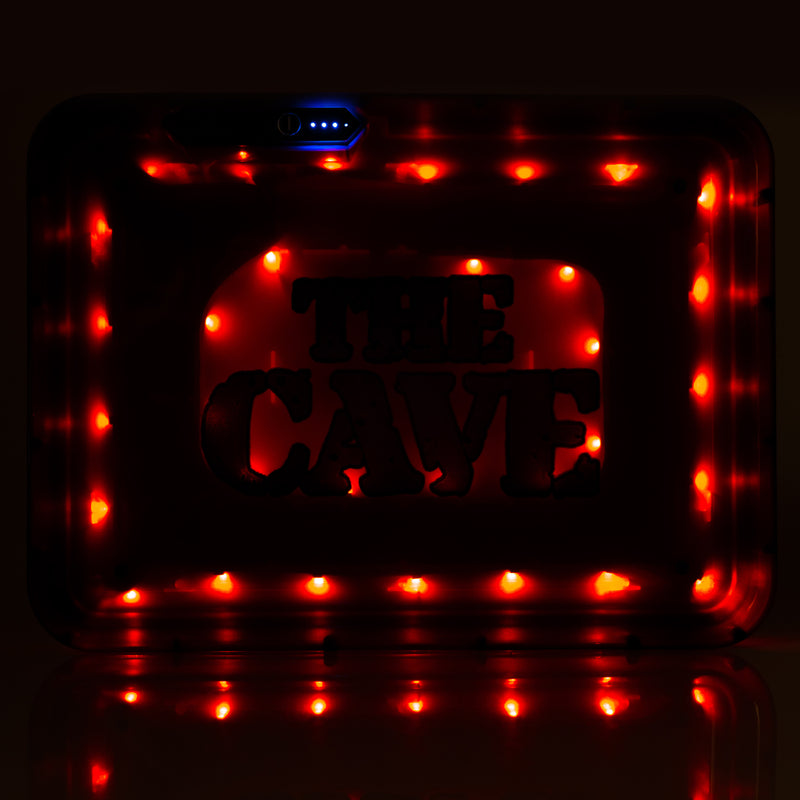 The Cave Smoke Shop - Glow Tray - Black - The Cave