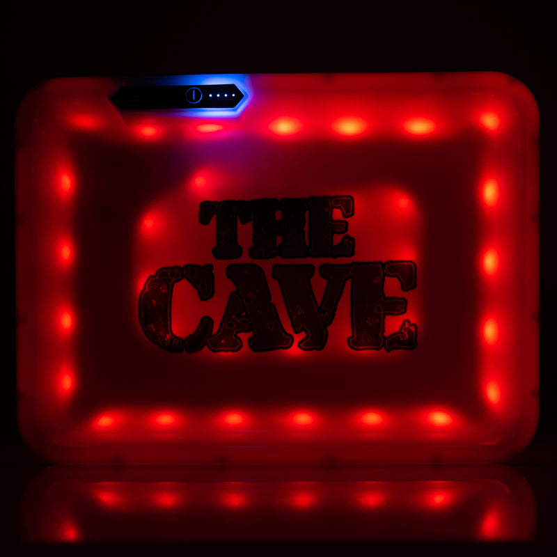 The Cave Smoke Shop - Glow Tray - White - The Cave