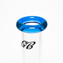 Green Bear - 8" Beaker w/ Transparent Blue Lip - The Cave