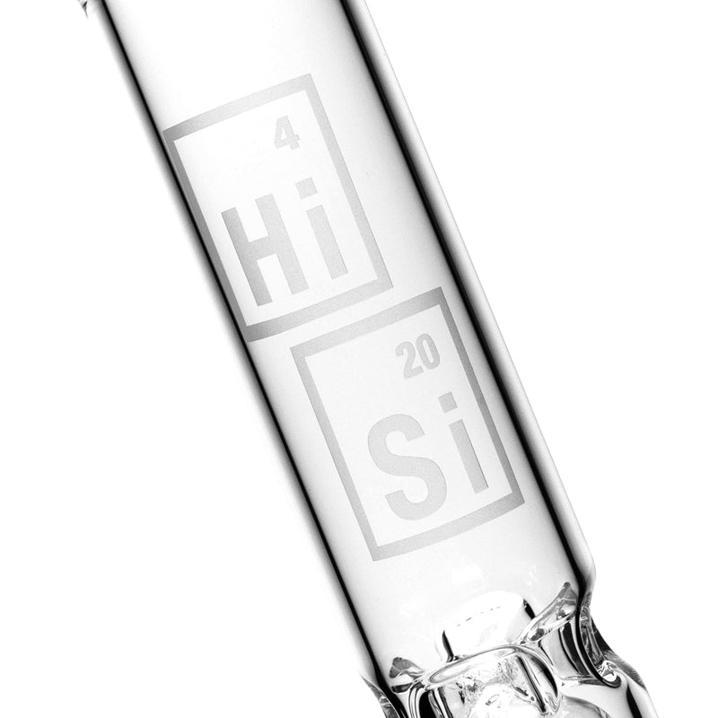 HiSi Glass - 16" Beaker - Jr. Triple U Perc - The Cave