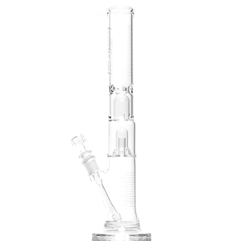 HiSi Glass - 15" Straight Tube - Jr. Double Bell Perc 2.0 - The Cave