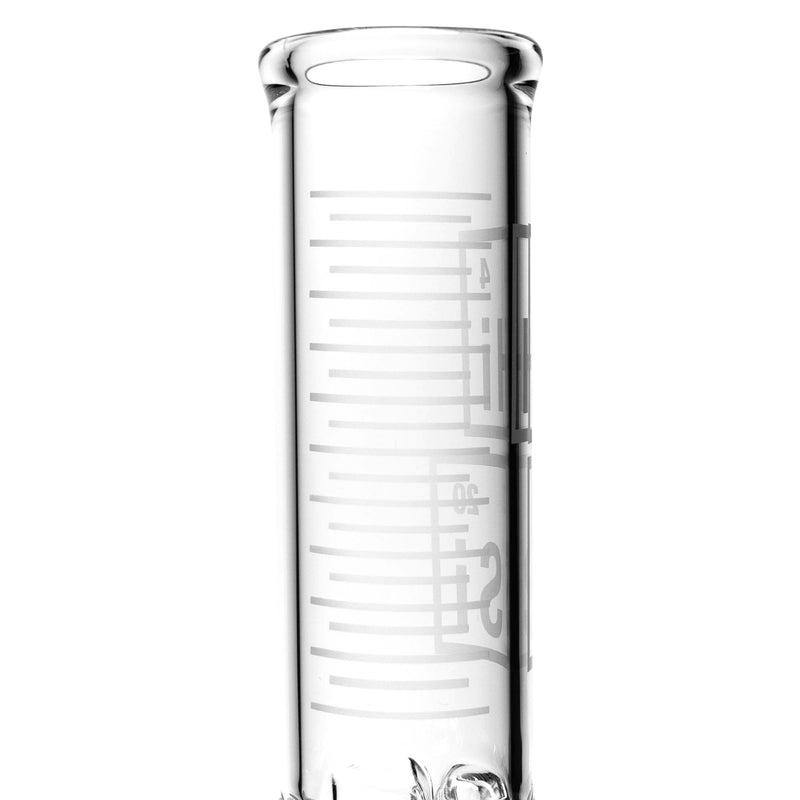 HiSi Glass - 15" Straight Tube - Jr. Double Bell Perc 2.0 - The Cave