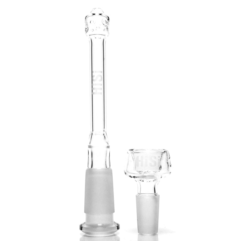 HiSi Glass - 13" Beaker - Jr. Double U Perc - The Cave