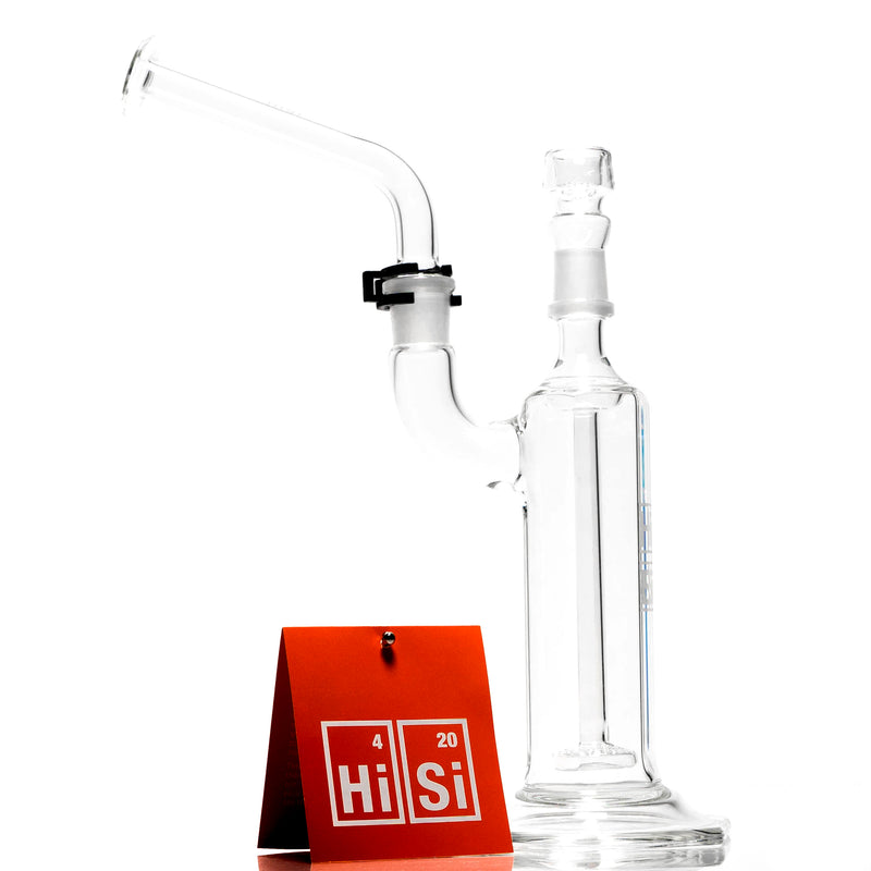 HiSi Glass - 8" Halo Bubbler w/ Removable Mouthpiece - The Cave