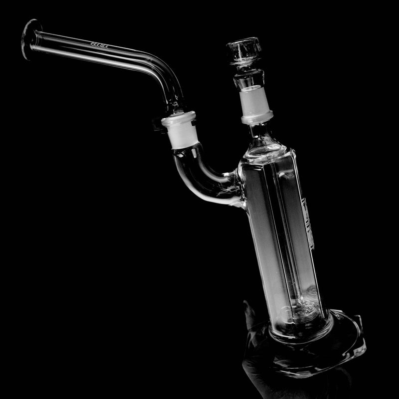 HiSi Glass - 8" Halo Bubbler w/ Removable Mouthpiece - The Cave