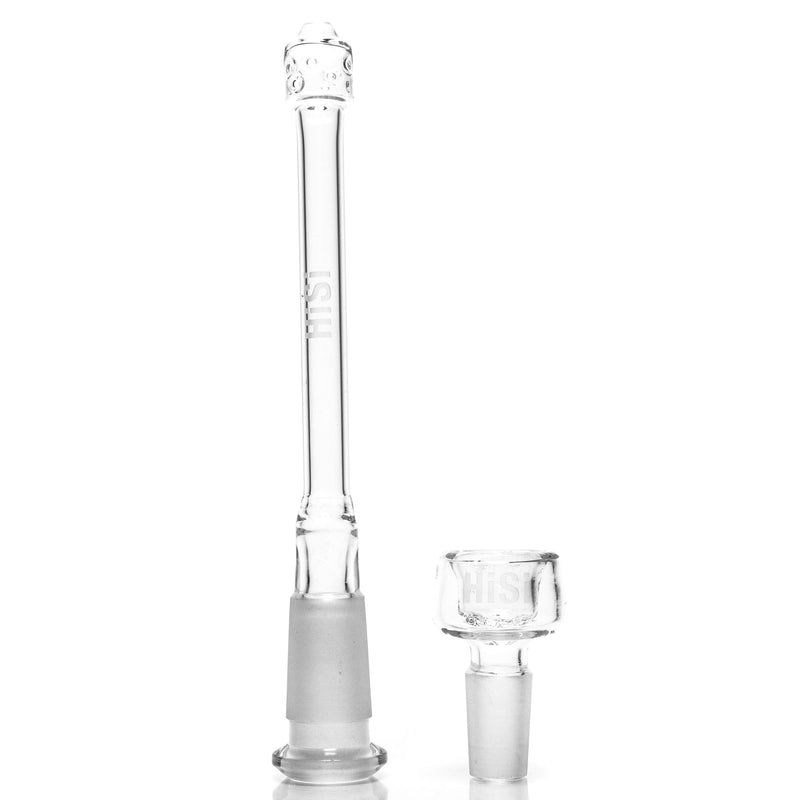 HiSi Glass - 18" Straight Tube - Double Bell Perc 2.0 - The Cave