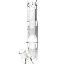 HiSi Glass - 18" Straight Tube - Jr. Triple U Perc - The Cave