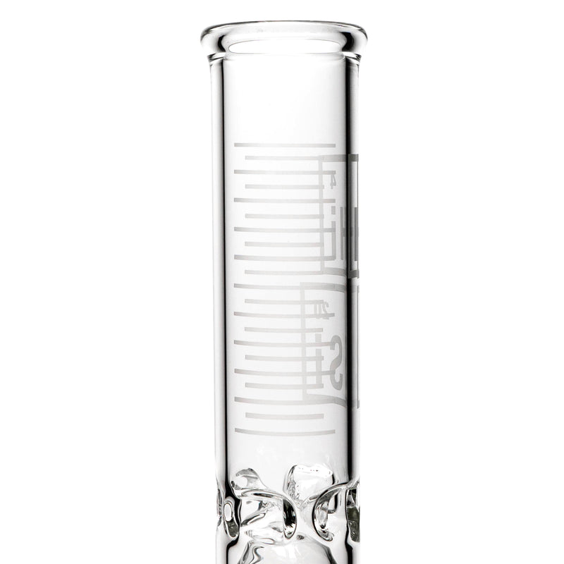 HiSi Glass - 18" Straight Tube - Jr. Triple U Perc - The Cave