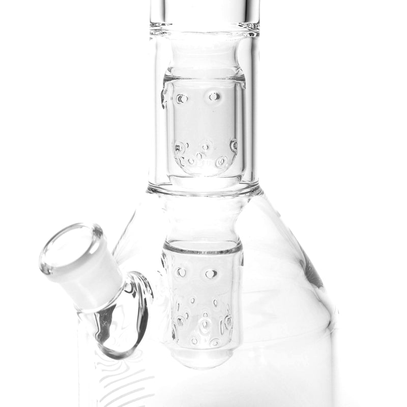 HiSi Glass - 18" Beaker - Triple U Perc - The Cave