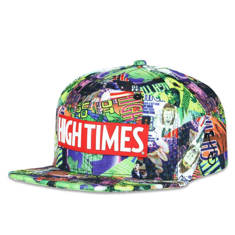 Grassroots - High Times Covers Pattern Snapback Hat - Small/Medium - The Cave