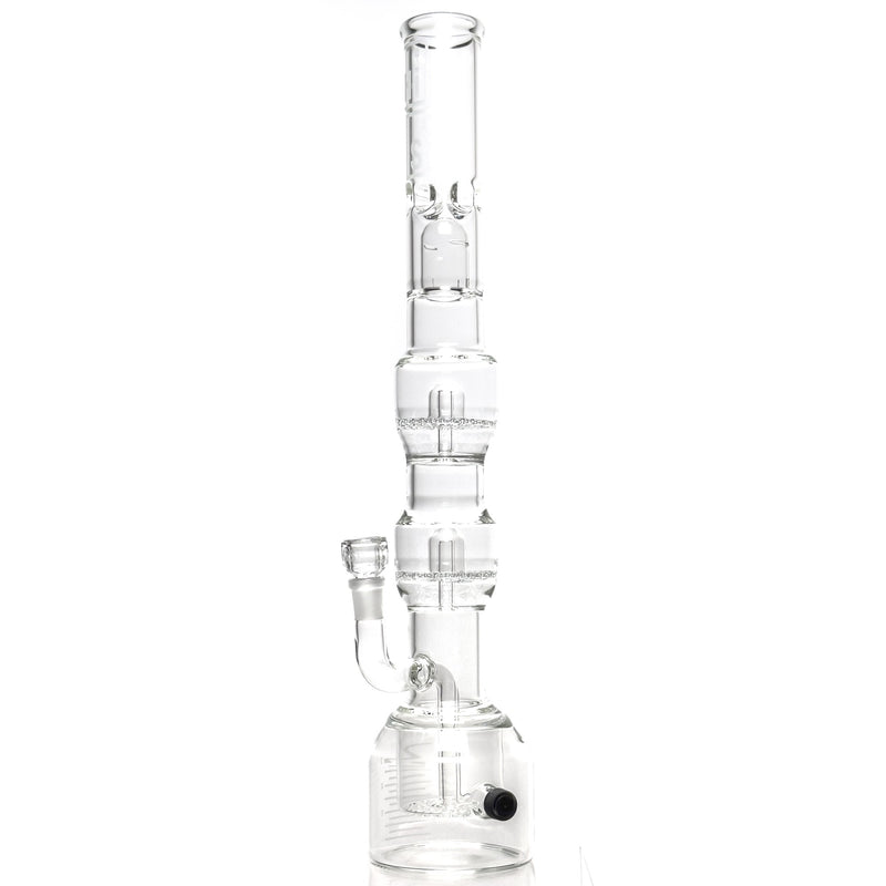 HiSi Glass - 19" - Jr. Triple Geyser Perc Beaker - The Cave