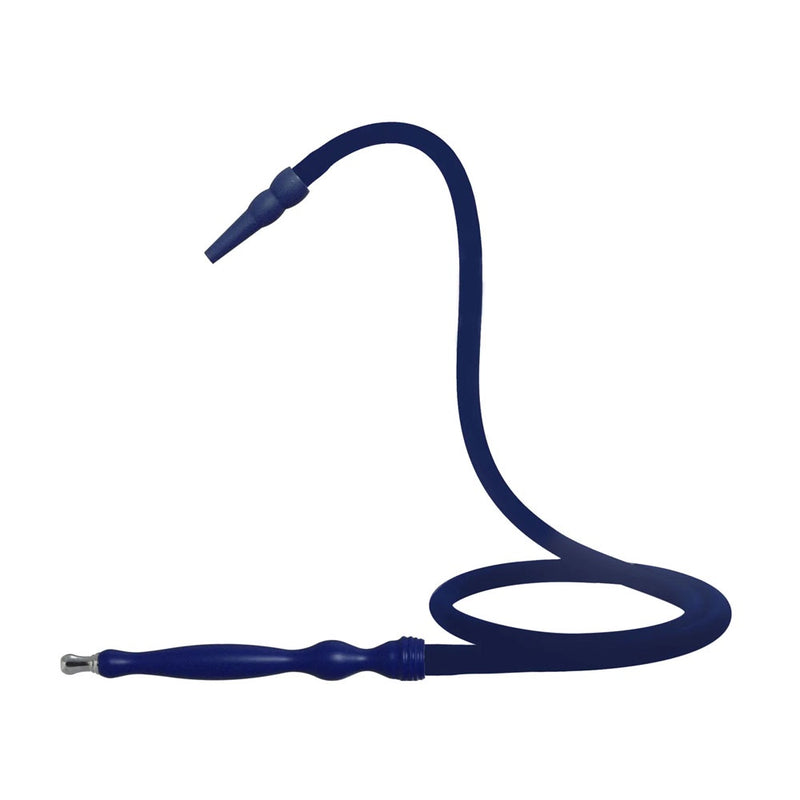 MYA - Silicone Hookah Hose w/ Long Handle - 632s - Dark Blue - The Cave