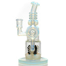 Ill Glass - Custom Flux Cycler w/ Stabilization Pylons - UV Neo Light & Crushed Opal - The Cave