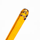 Ill Glass - Custom Mini Beaker - Transparent Orange w/ Rainbow Linework - The Cave