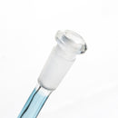 Ill Glass - Custom Mini Beaker - Transparent Blue w/ Rainbow Linework - The Cave