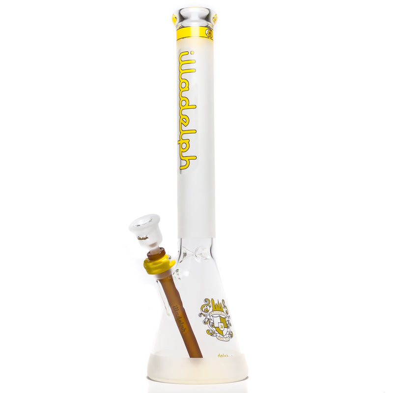 Illadelph - Medium Beaker - Frosted Signature Series - Yellow - The Cave