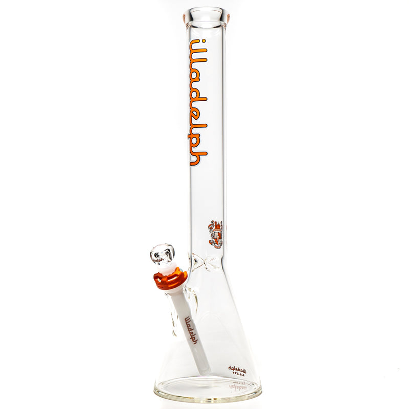 Illadelph - Medium Beaker - Orange & White 5mm - The Cave