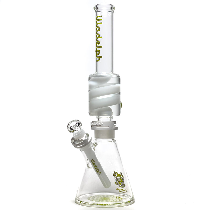 Illadelph - Medium Coil Condenser - Lime & White - The Cave