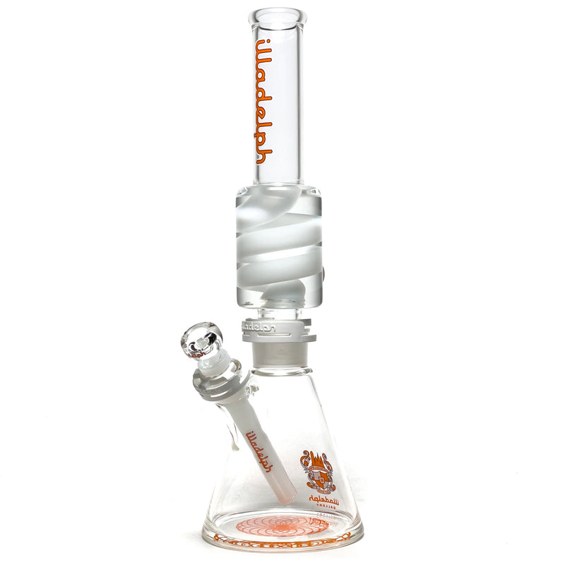 Illadelph - Medium Coil Condenser - Orange & White - The Cave