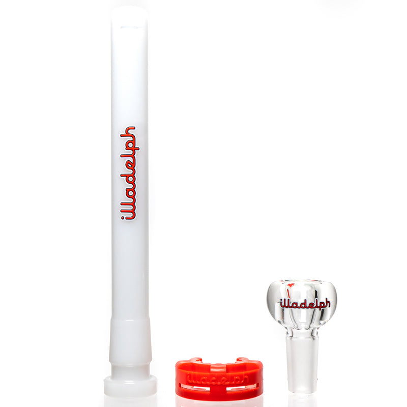 Illadelph - Tall Beaker - Red & White 5mm - The Cave