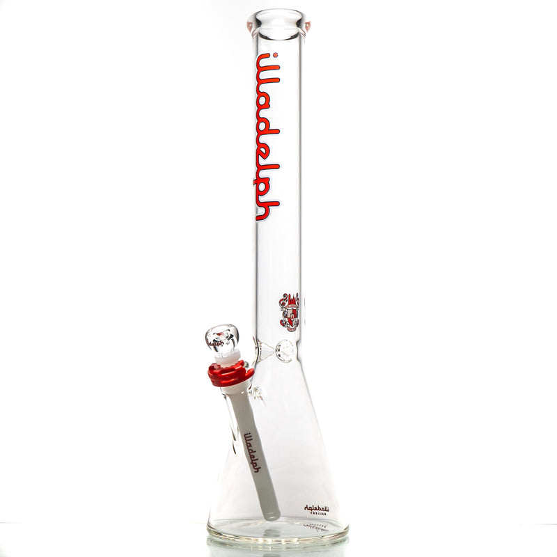 Illadelph - Medium Beaker - Red & White 5mm - The Cave