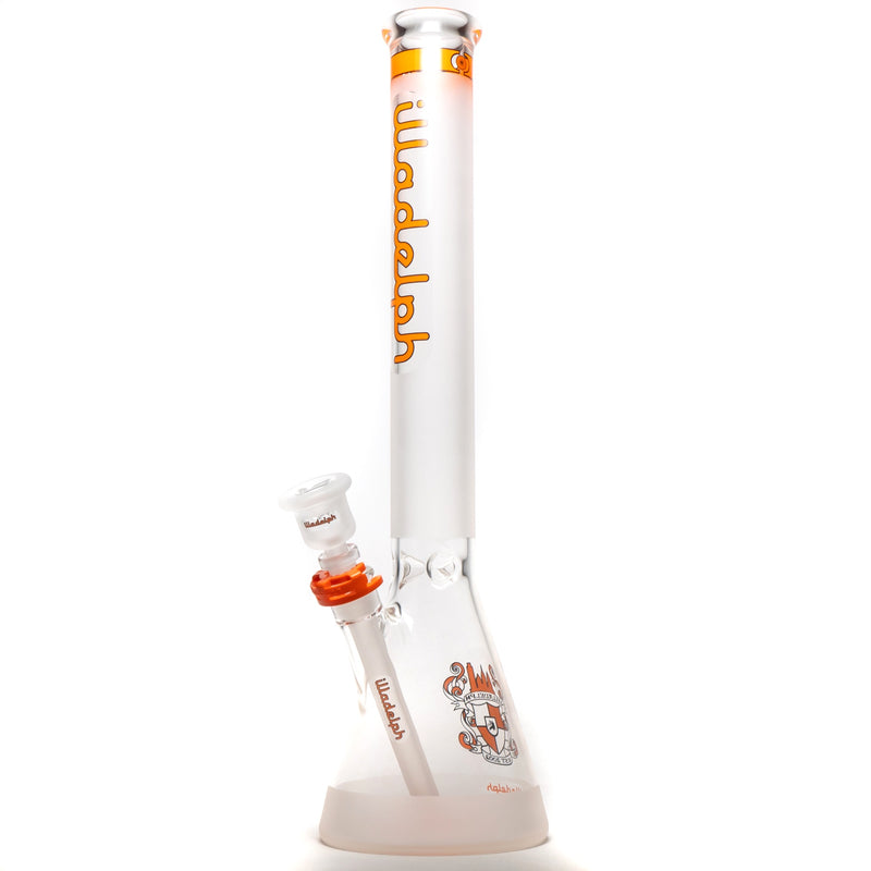 Illadelph - Medium Beaker - Frosted Signature Series - Orange - The Cave