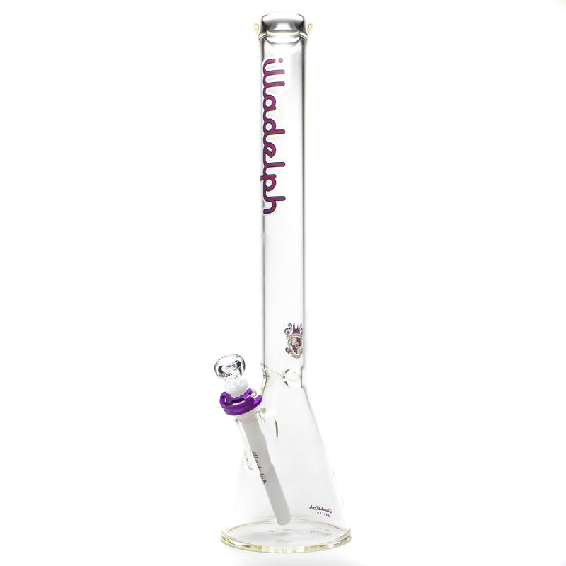 Illadelph - Tall Beaker - Purple & White 5mm - The Cave