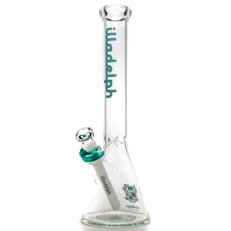 Illadelph - 45mm Beaker - Teal & White 5mm - The Cave