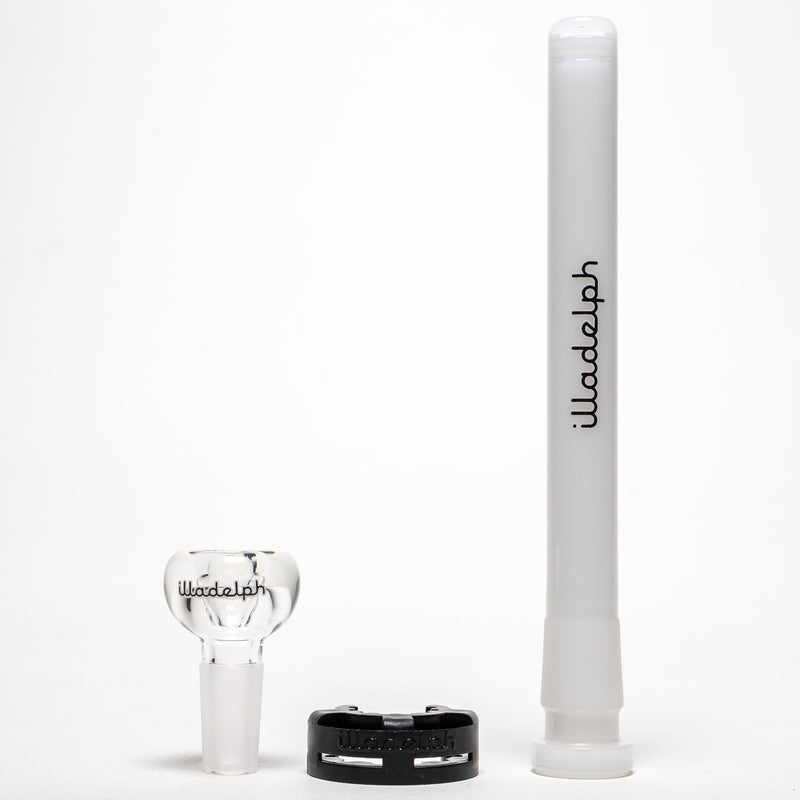 Illadelph - Tall Beaker - Black & White 5mm - The Cave