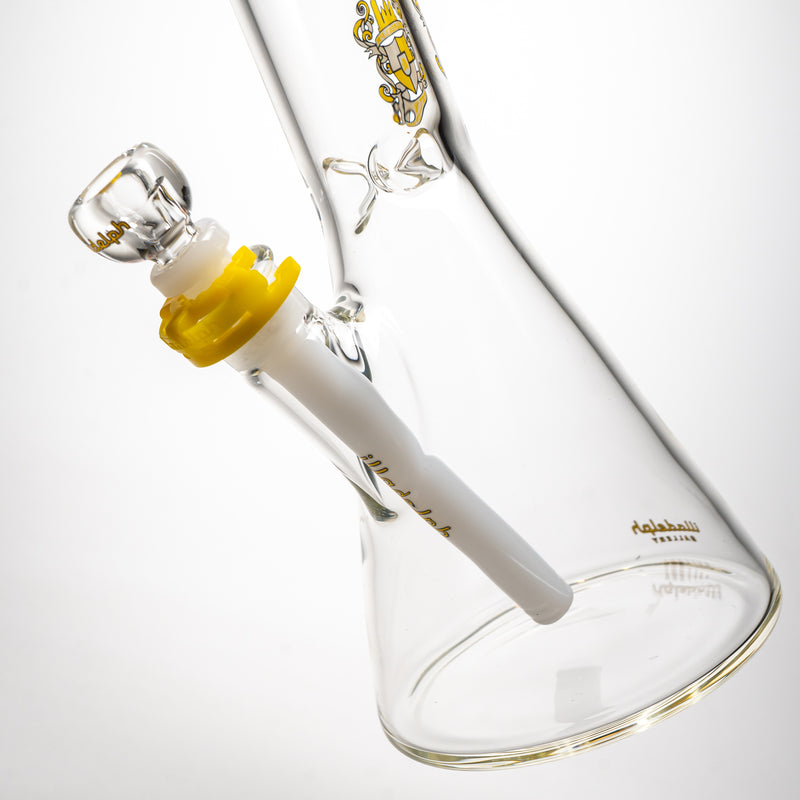 Illadelph - Medium Beaker - Yellow & White Label 5mm - The Cave