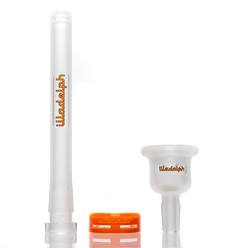 Illadelph - Medium Beaker - Frosted Signature Series - Orange - The Cave