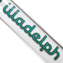 Illadelph - 45mm Beaker - Teal & White 5mm - The Cave