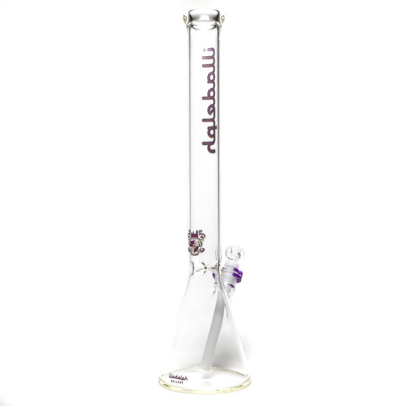 Illadelph - Tall Beaker - Purple & White 5mm - The Cave