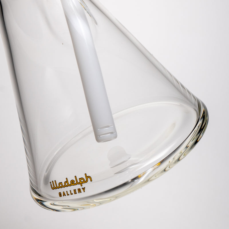 Illadelph - Medium Beaker - Yellow & White Label 7mm - The Cave